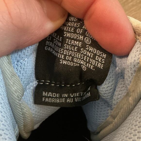 Nike Air Force 1 High Top Sneakers Womens US 6 Girls Pink Blue Tennis Shoe 36.5 - Picture 6 of 10